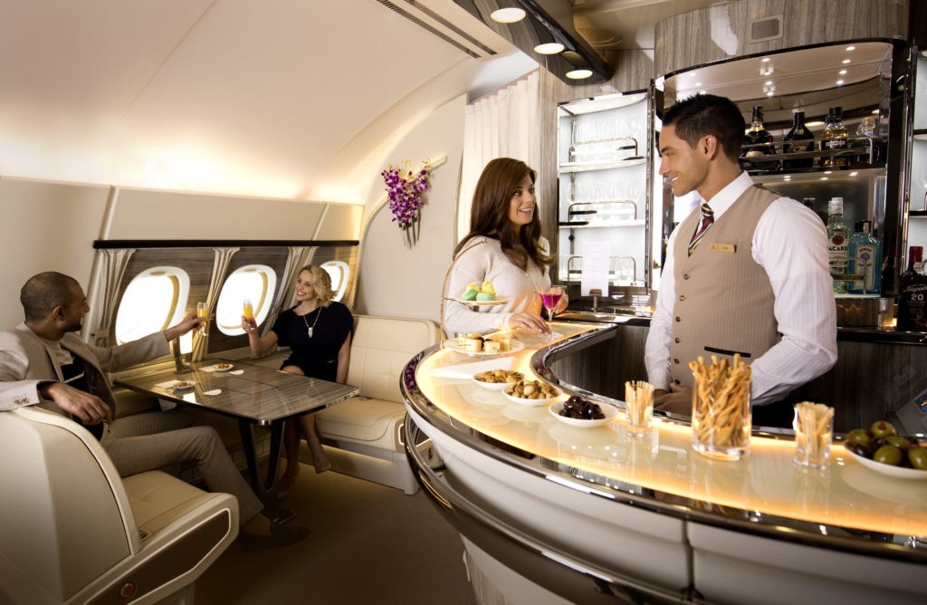 Emirates A380 Onboard Lounge3, Missy E